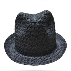 Straw black hat